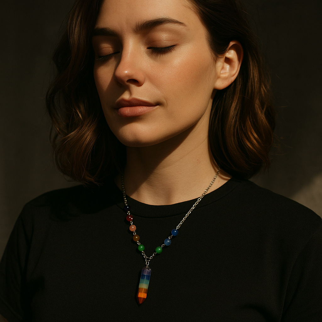 Sacred 7 Chakra Energy Necklace – Divine Alignment Pendant